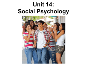 Myers-AP---Unit-14-Social-Psychology
