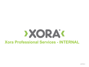 How to Request Xora Professional Services