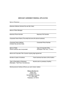merchant agreement - Nicholls State University