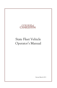State Fleet Vehicle - Procurement and Supply Services