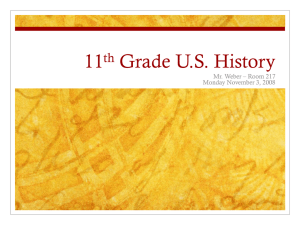 11th Grade US History