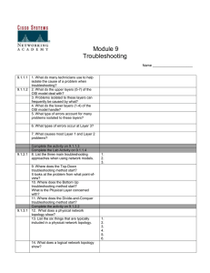 Module 9 Troubleshooting Name 9.1.1.1 1. What do many