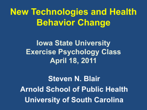 New Technologies and Health Behavior Change