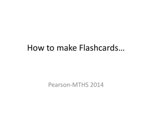 How to make Flashcards