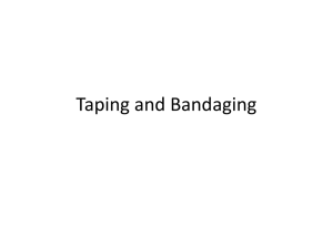 Taping and Bandaging PPT