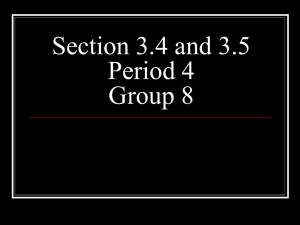 Section 3.4 and 3.5 Period 4 Group 8