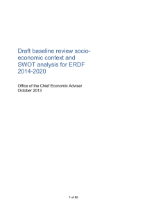 Draft socio-economic context and SWOT analysis for ESF ex