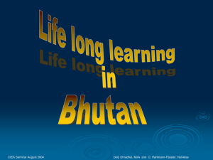 Bhutan – Life long learning
