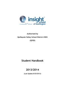 Student Handbook - Insight School of Washington
