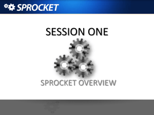 Sprocket Overview Training