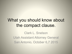 What you should know about the compact clause.