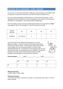 Dealing with Dragons- gene linkage