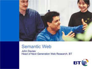 Semantic Web Tutorial by John Davies - Kea-pro