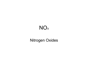 Nitrogen Oxides - Dr. More Chemistry