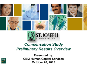 St Joseph School District - Preliminary Results Presentation