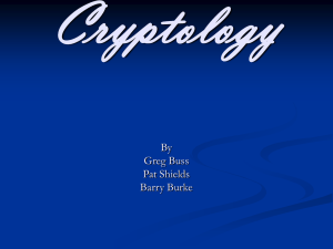 Cryptology - Computer Science