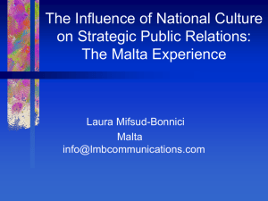 The Influence of National Culture in Strategic Public Relations: The