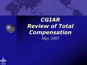 CGIAR Review of Total Compensation. PowerPoint Presentation