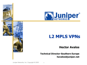 L2 MPLS VPNs