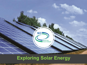 Introduction to Solar Energy