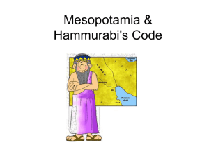Hammurabi's Code - Northwest ISD Moodle