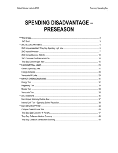 spending disadvantage – preseason