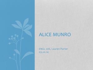 Alice Munro Presentation