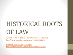historical roots of law