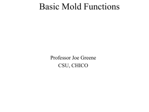 Basic Mold Functions