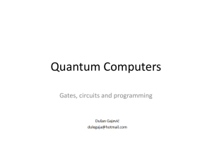 Quantum computers - start [kondor.etf.rs]