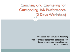 Coaching & Counseling Training