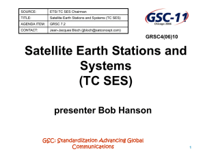 Satellite Earth Stations and Systems (TC SES) - Docbox