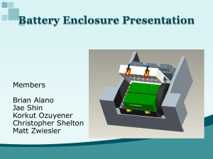 Battery Box Presentation - School of Engineering and Technology