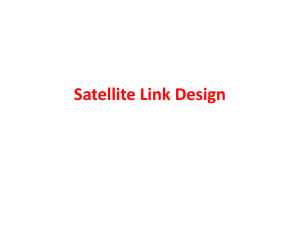 Satellite Link Design - ECB 6212