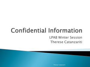 Confidential information