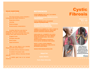 Cystic Fibrosis - Abigail R. Fish