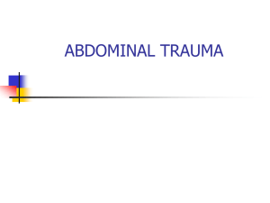 Abdominal injuries