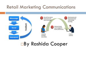Introduction Retail Communication Mix