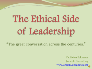 The Ethical Side of Leadership