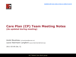 Care Plan - HL7 Wiki