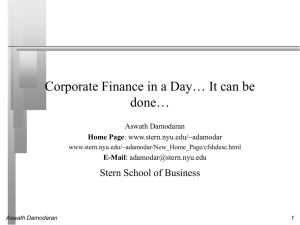 cf1day - NYU Stern School of Business