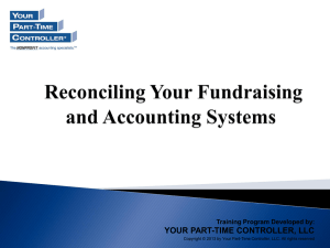 Reconciling Your Fundraising and Accounting Systems