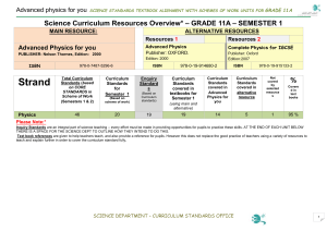 11A.p.2 - Science Curriculum Office welcomes you to our website….