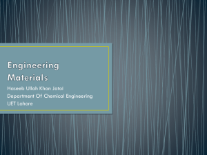 Engineering Materials - chemical engineering 2012