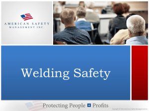 Welding Safety - American Safety Management