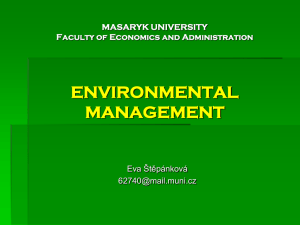 environmental management - IS MU