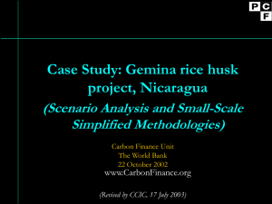 Case Study: Gemina rice husk project, Nicaragua