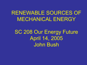 Renewable Sources of Mechanical Energy (powerpoint)