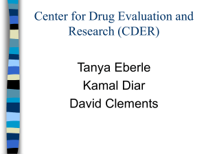 Center for Drug Evaluation and Research (CDER)