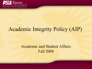 Academic Integrity - FarinHansford.com